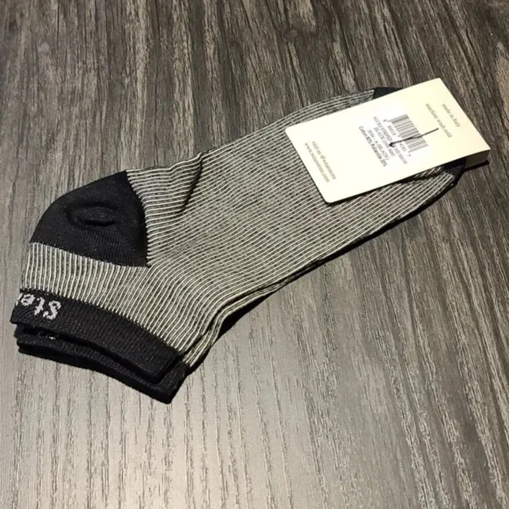 Stems micro striped rib No Show Socks